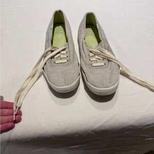 Keds Women's Light Gray Canvas Sneakers